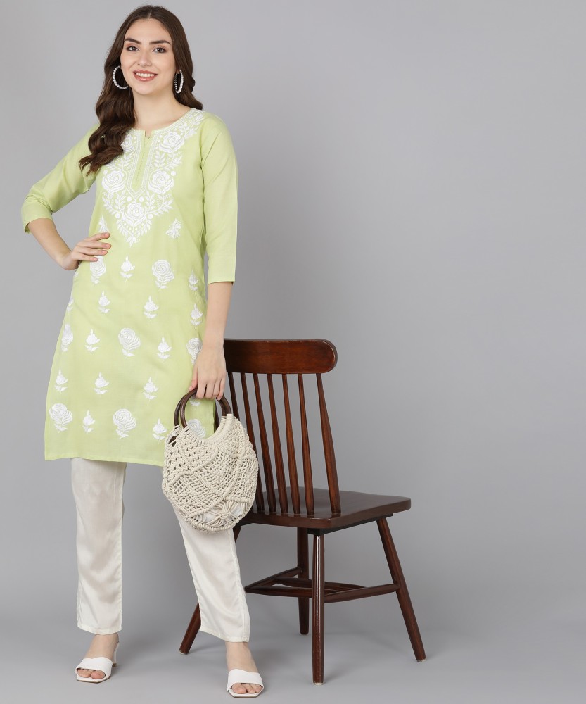 Chikan kurti 2025 online flipkart