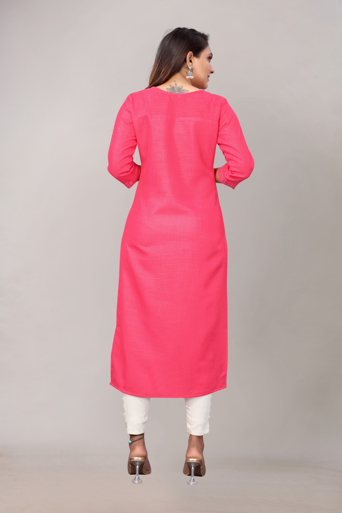 Pink kurti outlet with leggings
