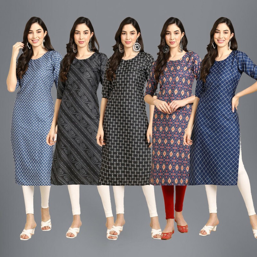 1 Stop Fashion Women Printed Straight Kurta - Buy 1 Stop Fashion Women  Printed Straight Kurta Online at Best Prices in India