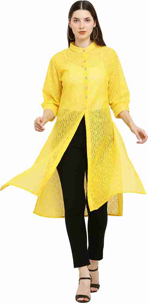 vashist Women Solid Frontslit Kurta - Buy vashist Women Solid Frontslit  Kurta Online at Best Prices in India