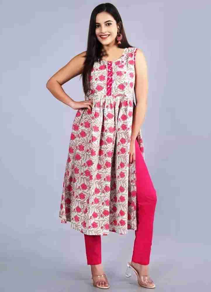 PARTYWEARKURTI Women Printed A-line Kurta - Buy PARTYWEARKURTI Women  Printed A-line Kurta Online at Best Prices in India | Flipkart.com