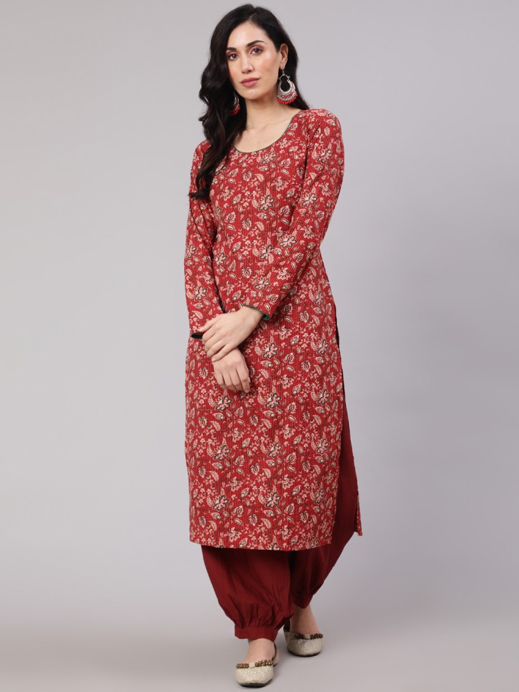 AKS Women Printed Straight Kurta