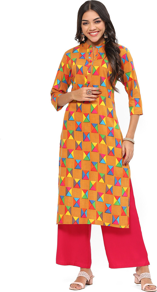 Geometric print kurti new arrivals