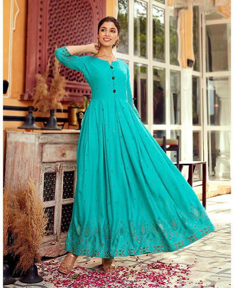 Long gown hot sale kurti flipkart