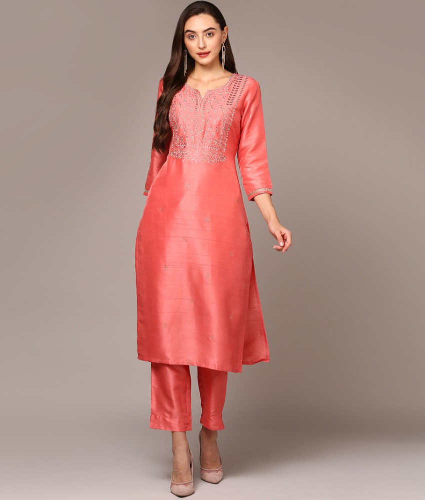 AHIKA Women Embroidered Straight Kurta Buy AHIKA Women Embroidered Straight Kurta Online at Best Prices in India Flipkart