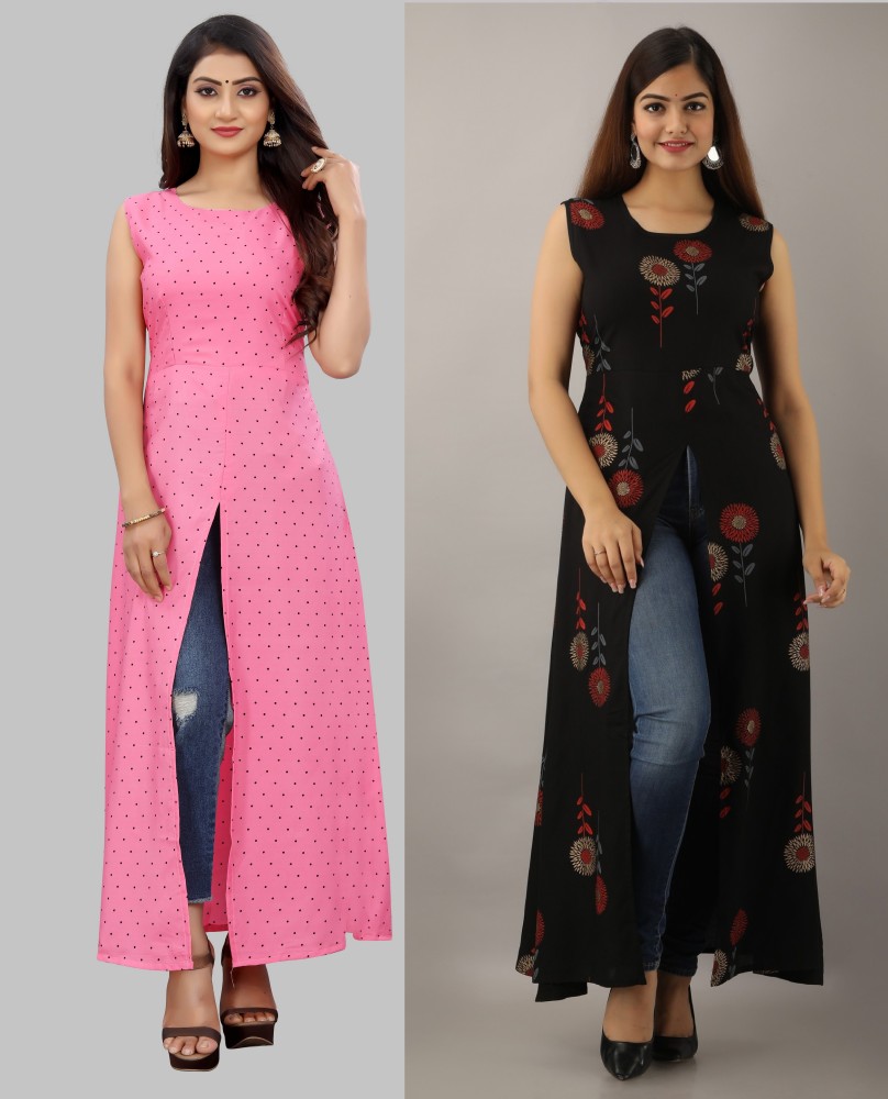 maruti fab Women Printed, Striped Straight Kurta - Buy maruti fab Women  Printed, Striped Straight Kurta Online at Best Prices in India | Flipkart .com