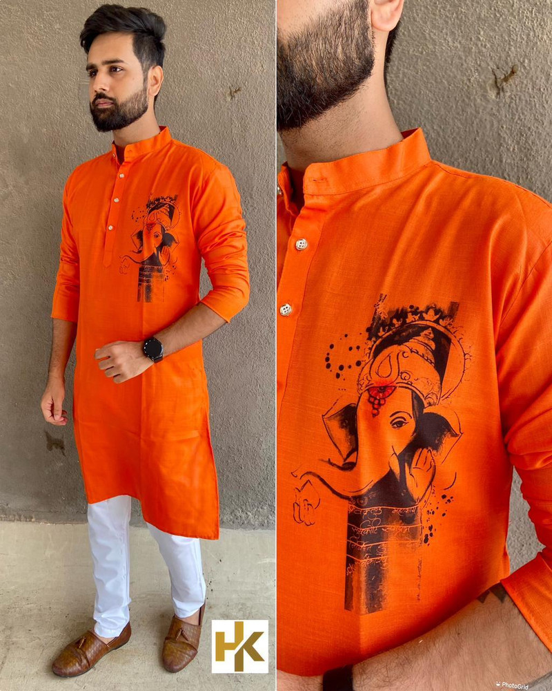 SAKHA DESIGNER Men Printed Straight Kurta Buy SAKHA DESIGNER Men