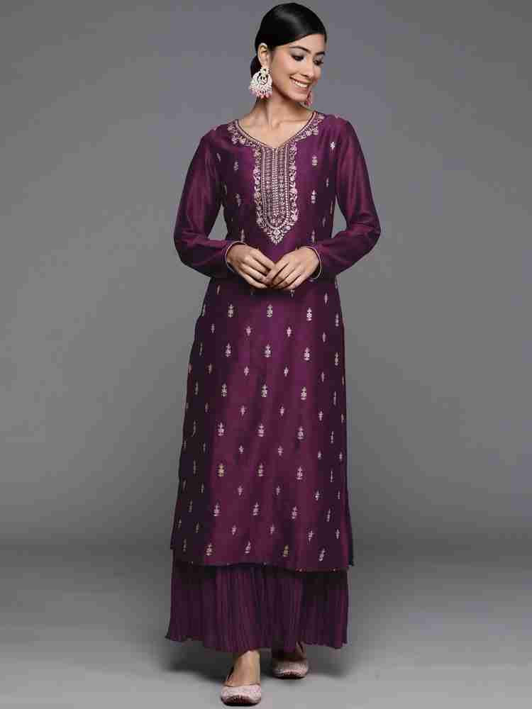 LIBAS Women Embroidered Straight Kurta