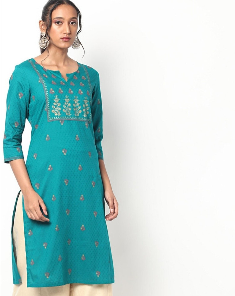 Avaasa Women Printed Straight Kurta Buy Avaasa Women Printed