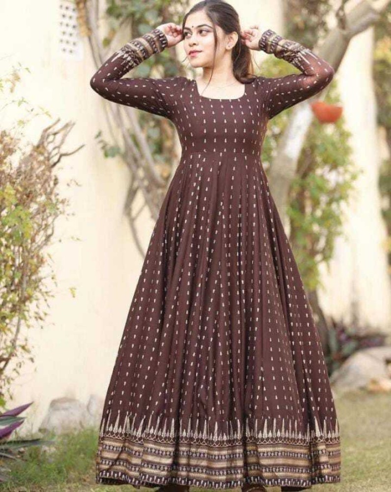 Flipkart long clearance frock suits