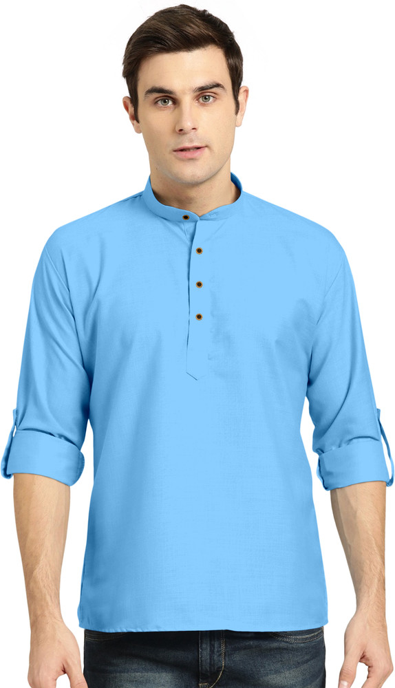 Short kurta for mens flipkart on sale