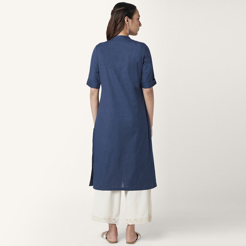 Rangmanch by Pantaloons Women Embroidered A-line Kurta - Buy Rangmanch by Pantaloons  Women Embroidered A-line Kurta Online at Best Prices in India