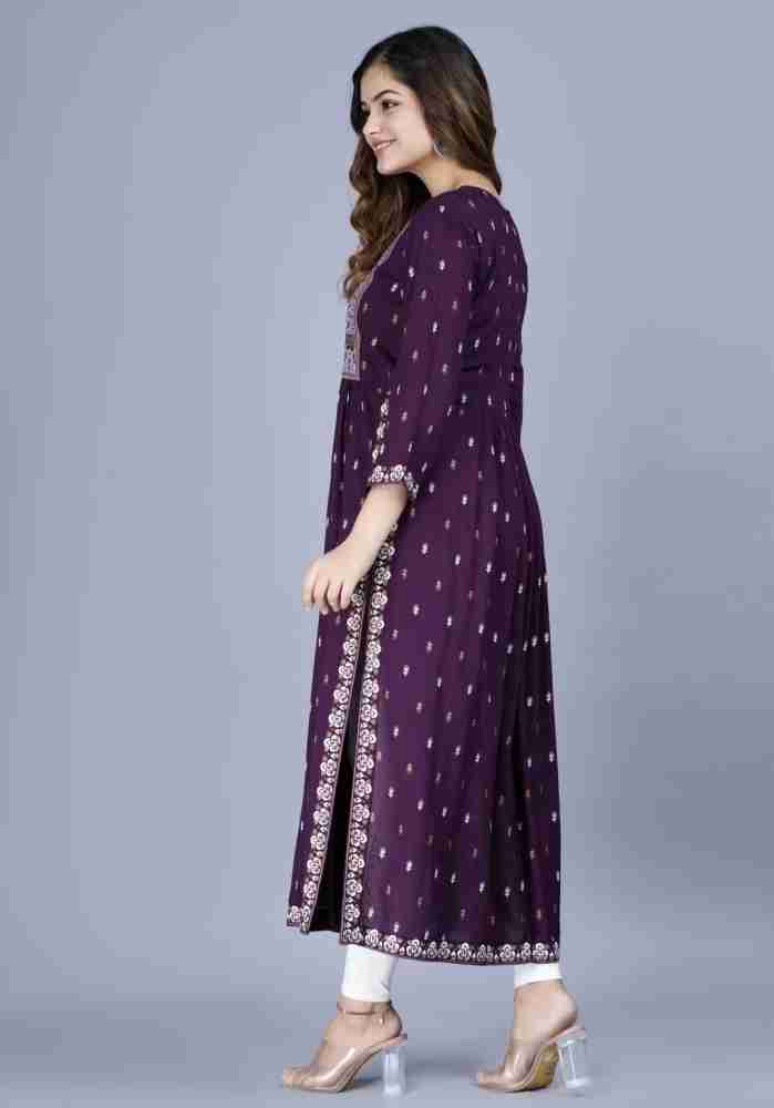 PIXEL DUNIA Women Floral Print Ethnic Dress Kurta - Buy PIXEL