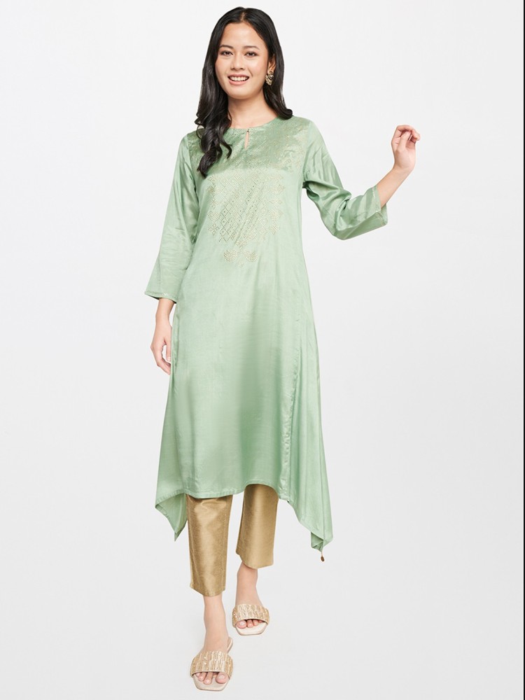 GLOBAL DESI Women Embroidered Straight Kurta Buy GLOBAL DESI Women Embroidered Straight Kurta Online at Best Prices in India Flipkart