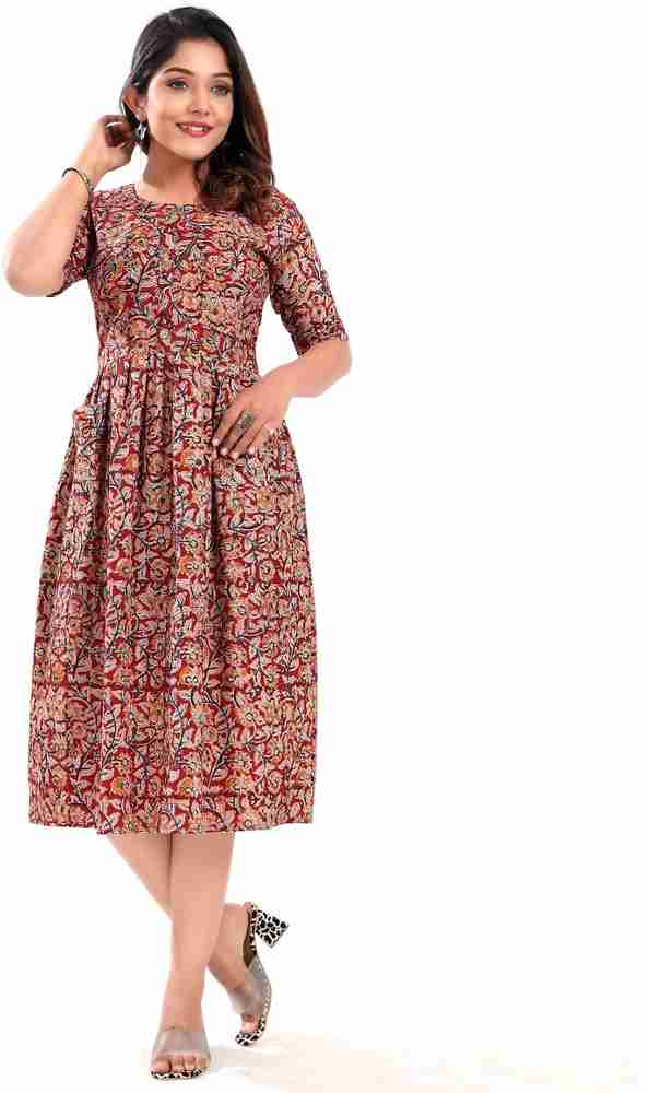 Kalamkari kurtis flipkart sale