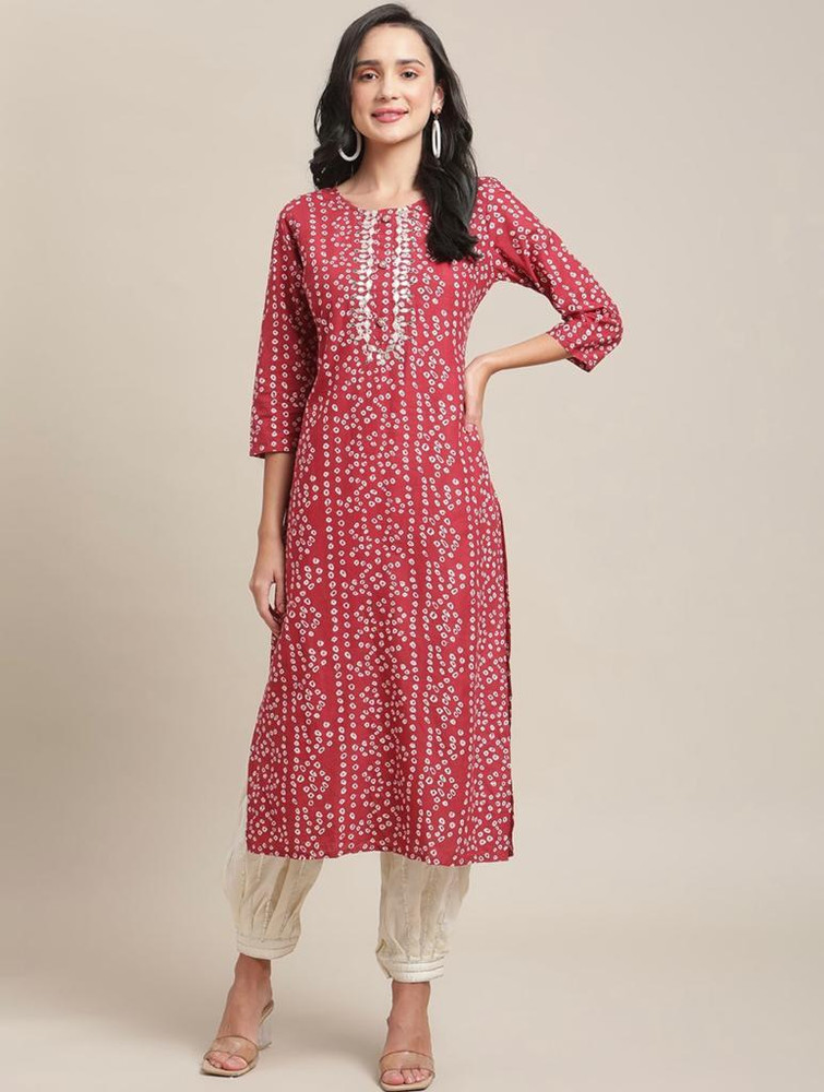 Shopping Star Women Printed Straight Kurta Buy Shopping Star