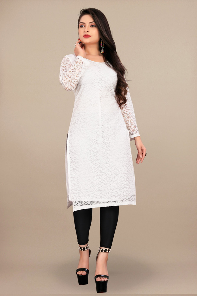 Flipkart top white kurtis