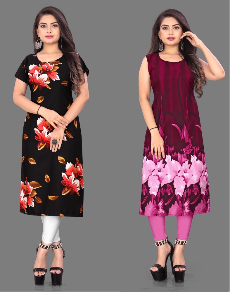 FLAMINGO BY KINTI BRAND RAYON WEAVING STRIPS PRINCESS CUT FROCK STYLE KURTI  WITH SIDE POCKET WHOLESALER AND DEALER
