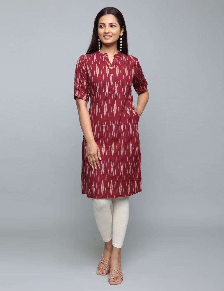 Buy online Ikat Print Straight Kurta from Kurta Kurtis for Women by Fashion  Fricks for ₹489 at 79% off