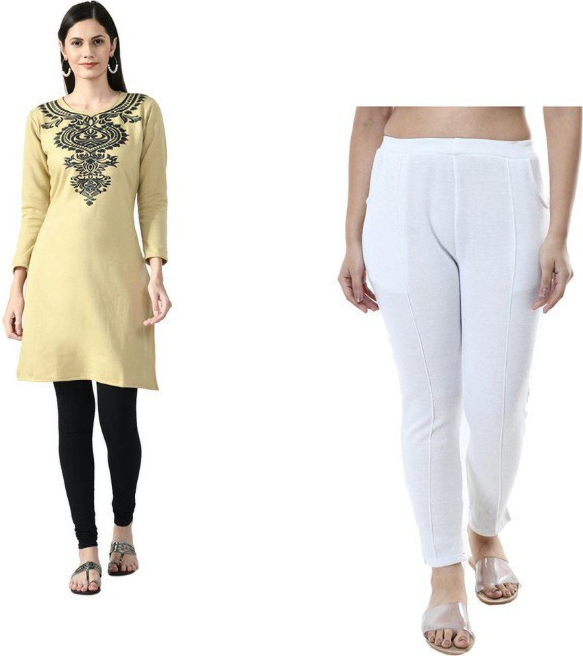 Plain white kurti shop flipkart