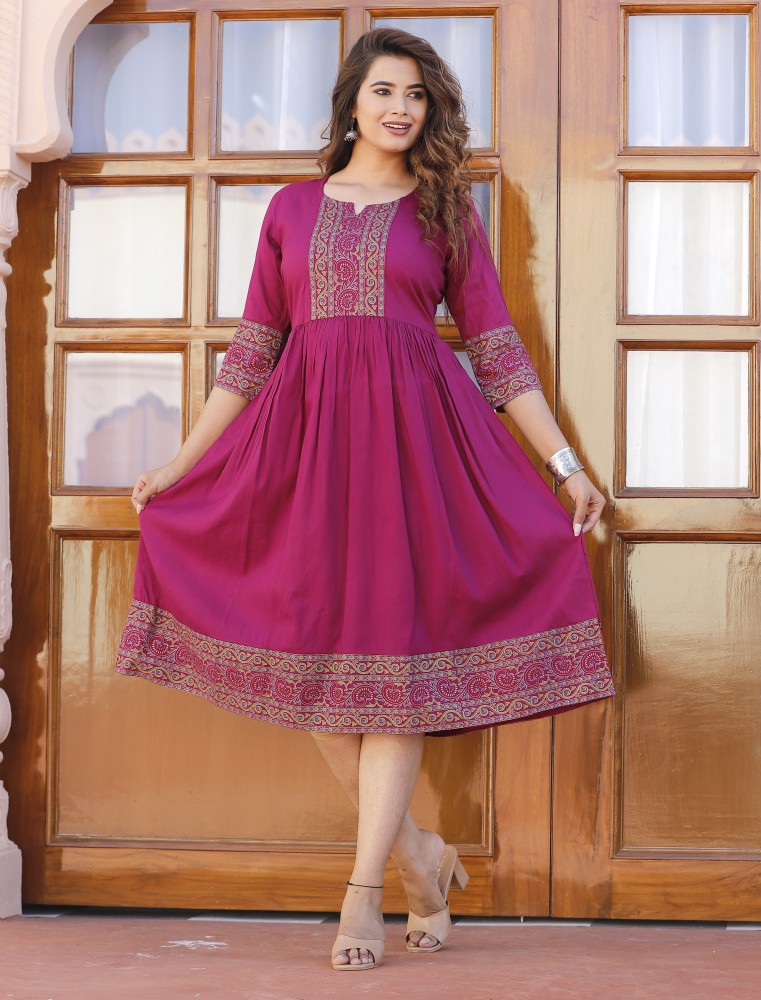 Flipkart cotton anarkali top suit