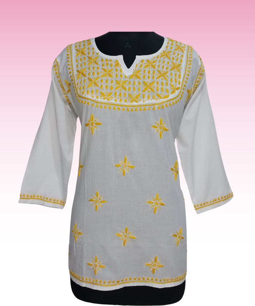 Chikankari kurtis flipkart online