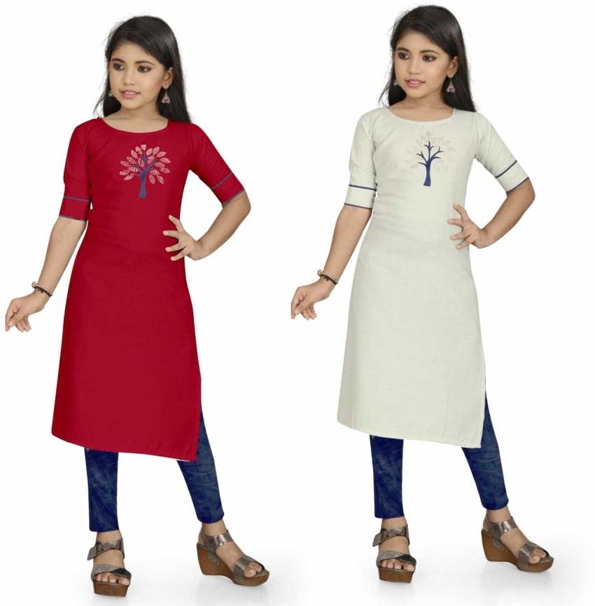 umrella fashion Girls Solid Straight Kurta Buy umrella fashion Girls Solid Straight Kurta Online at Best Prices in India Flipkart