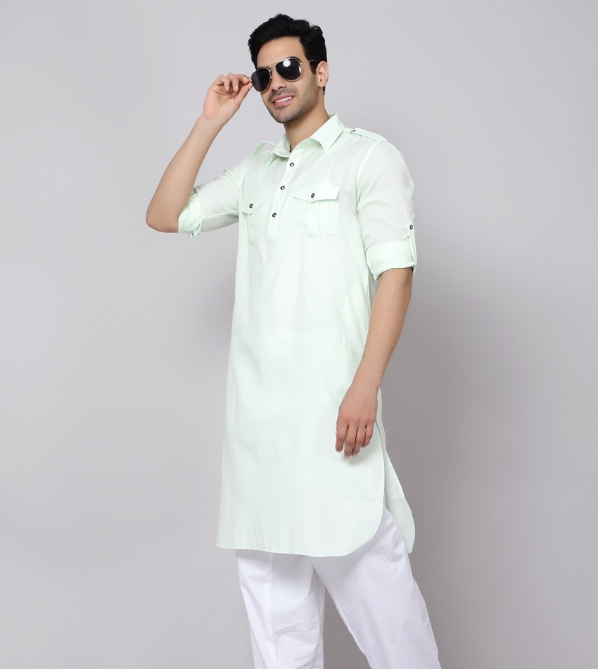 sultan Men Solid Pathani Kurta Buy sultan Men Solid Pathani