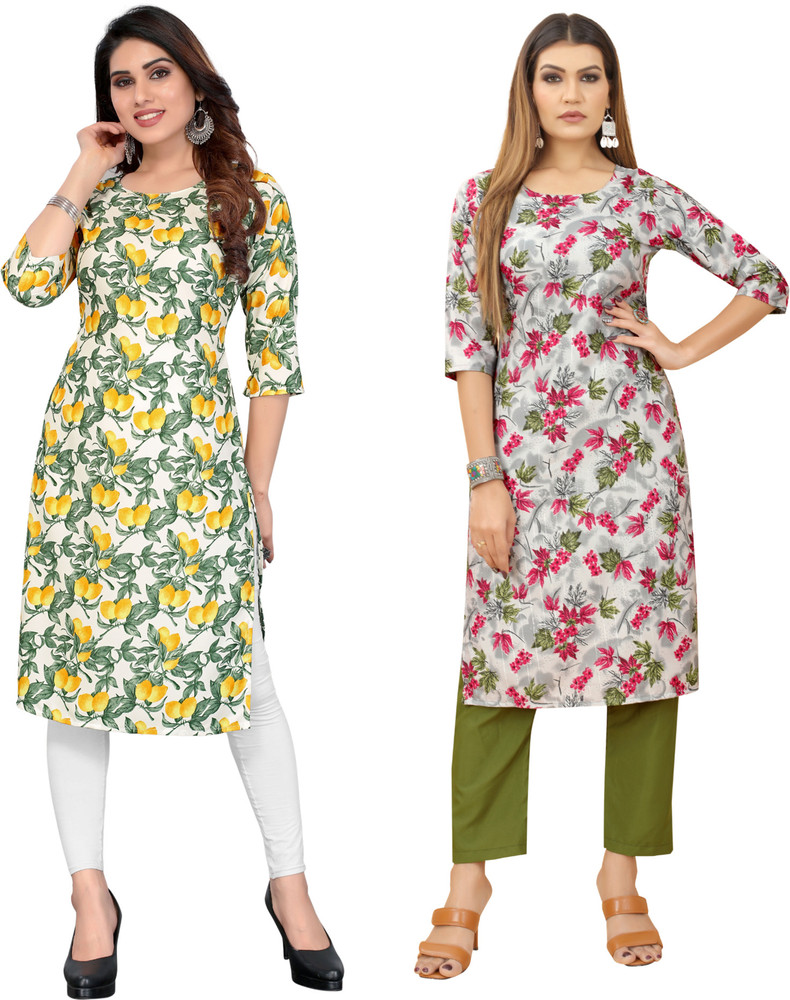 COZKE ENTERPRISE Women Printed Straight Kurta Buy COZKE