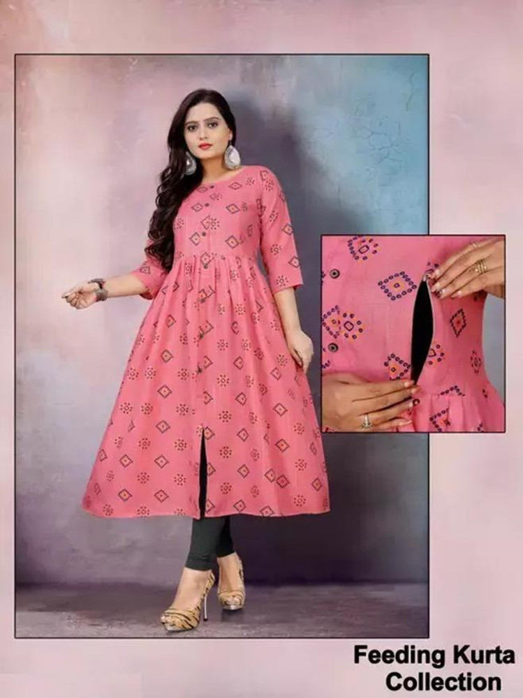 Feeding kurtis with zip flipkart best sale