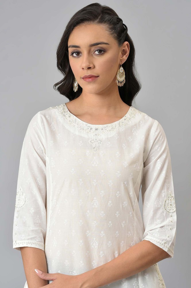 W kurta outlet white