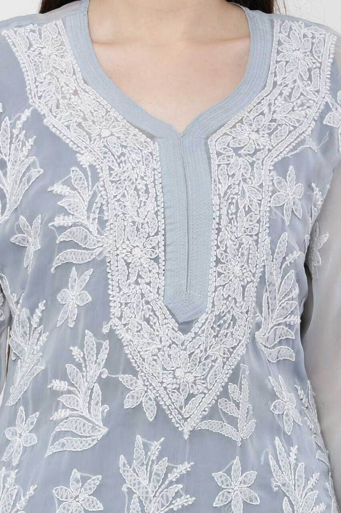 Flipkart top chikankari kurti