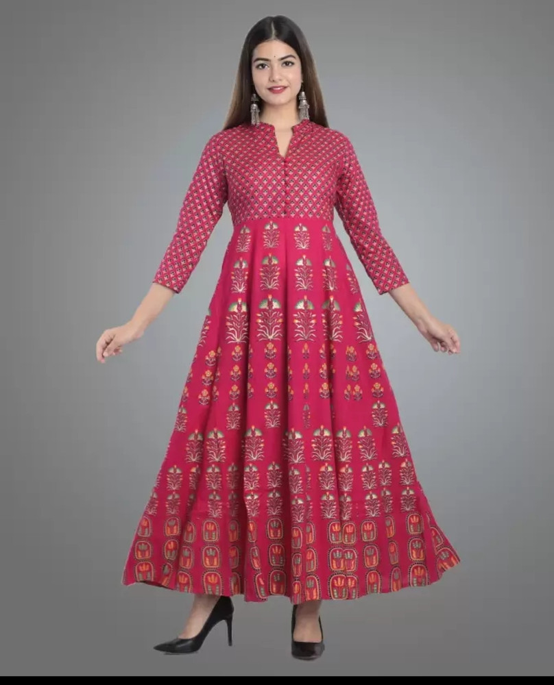 Long anarkali cheap kurti flipkart