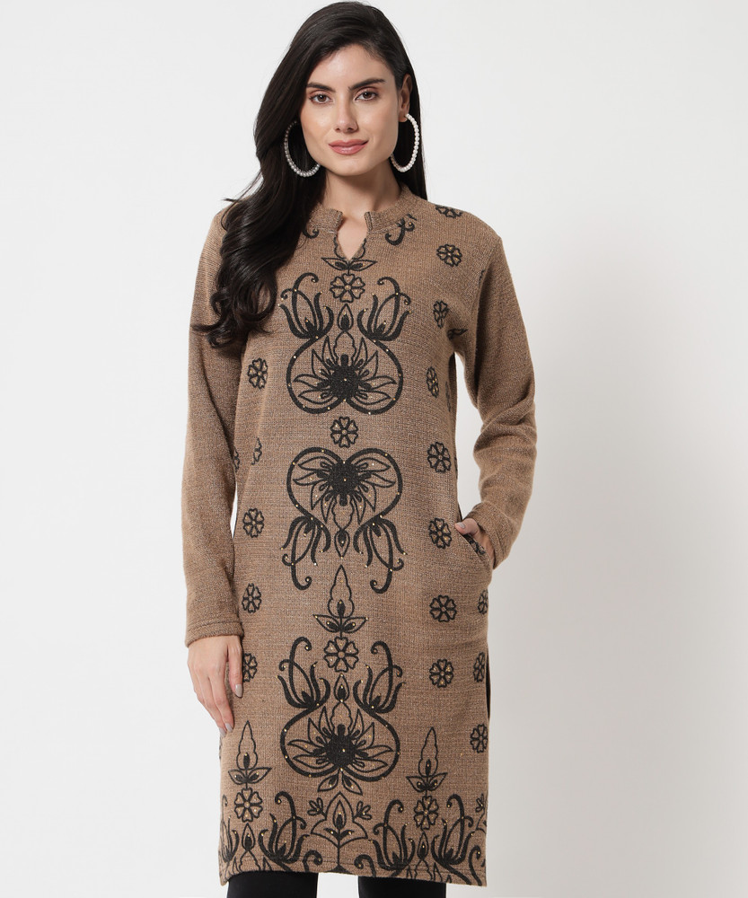 Christy World Women Embellished Straight Kurta Buy Christy World