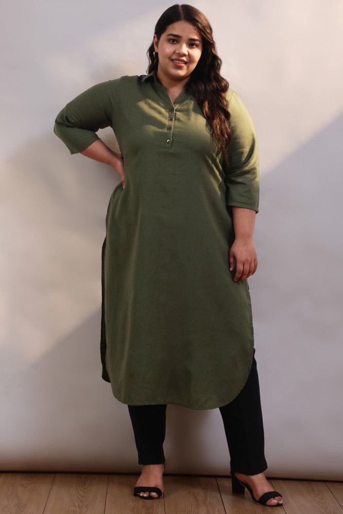 Buy AMYDUS Plus Size Women Cotton Linen Top