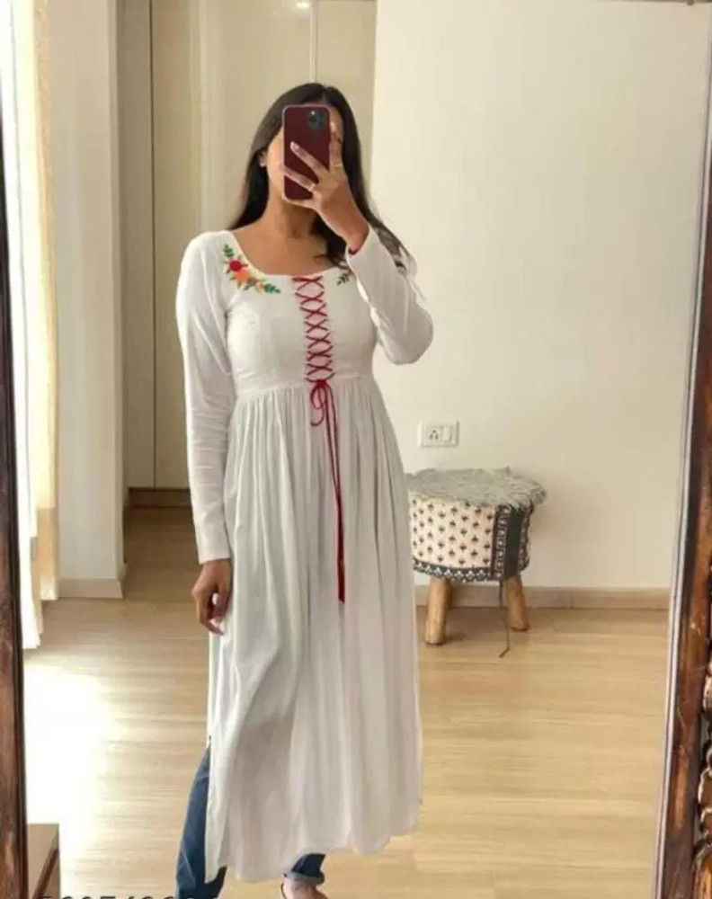RUKRIYA Women Embroidered Flared Kurta Buy RUKRIYA Women Embroidered Flared Kurta Online at Best Prices in India Flipkart