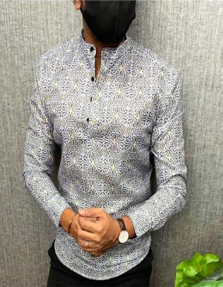 DM FASHION CLUB Men Printed A line Kurta Buy DM FASHION CLUB Men