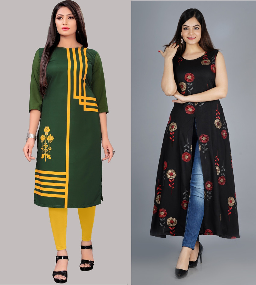 Flipkart front cut kurti clearance