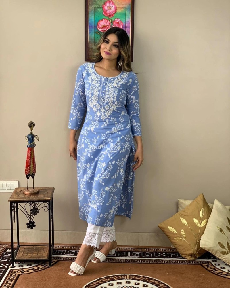 Omsharda Women Fit and Flare White Dress - Buy Omsharda Women Fit and Flare  White Dress Online at Best Prices in India