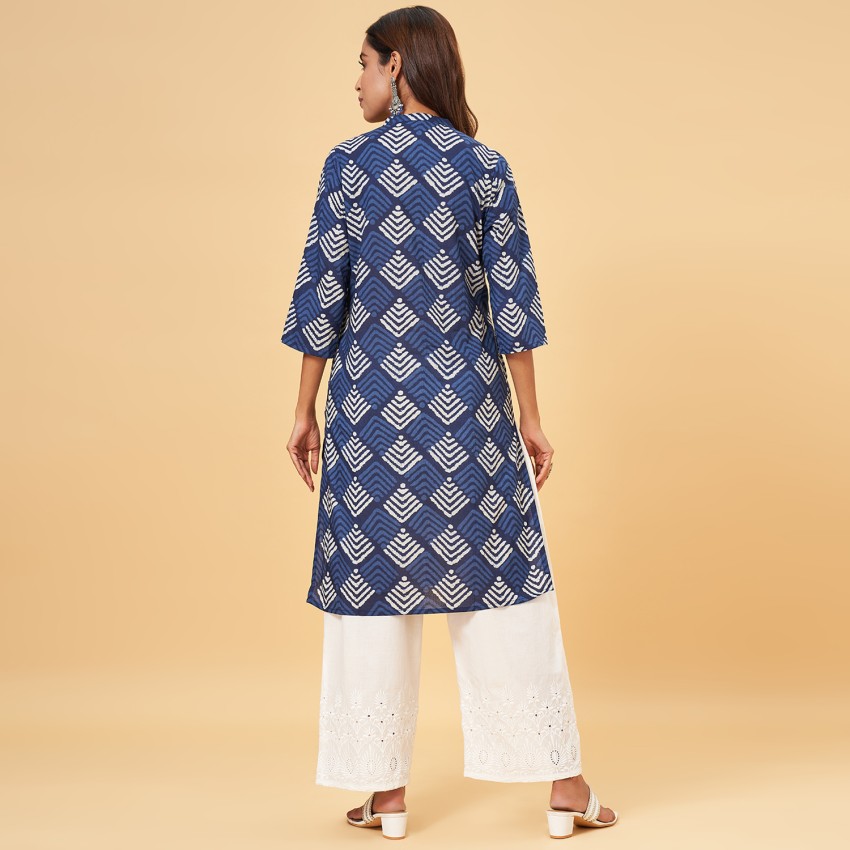 Rangmanch by Pantaloons Women Printed Straight Kurta - Buy Rangmanch by Pantaloons  Women Printed Straight Kurta Online at Best Prices in India