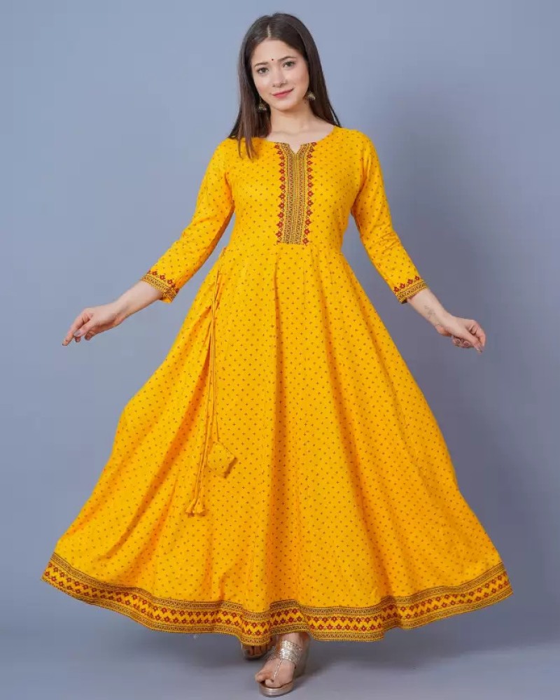 Flipkart shop orange kurti