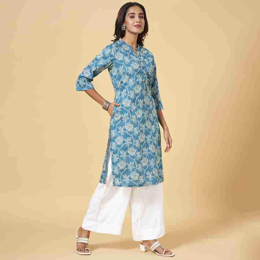 Rangmanch by Pantaloons Women Printed Straight Kurta - Buy