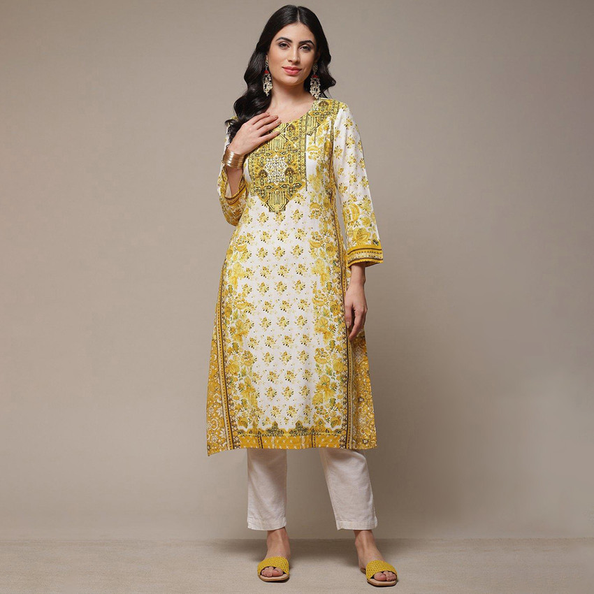 Biba women's straight kurta best sale