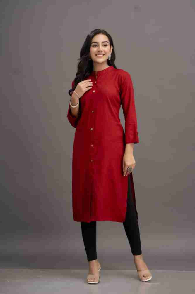 Red hot sale colour kurtis