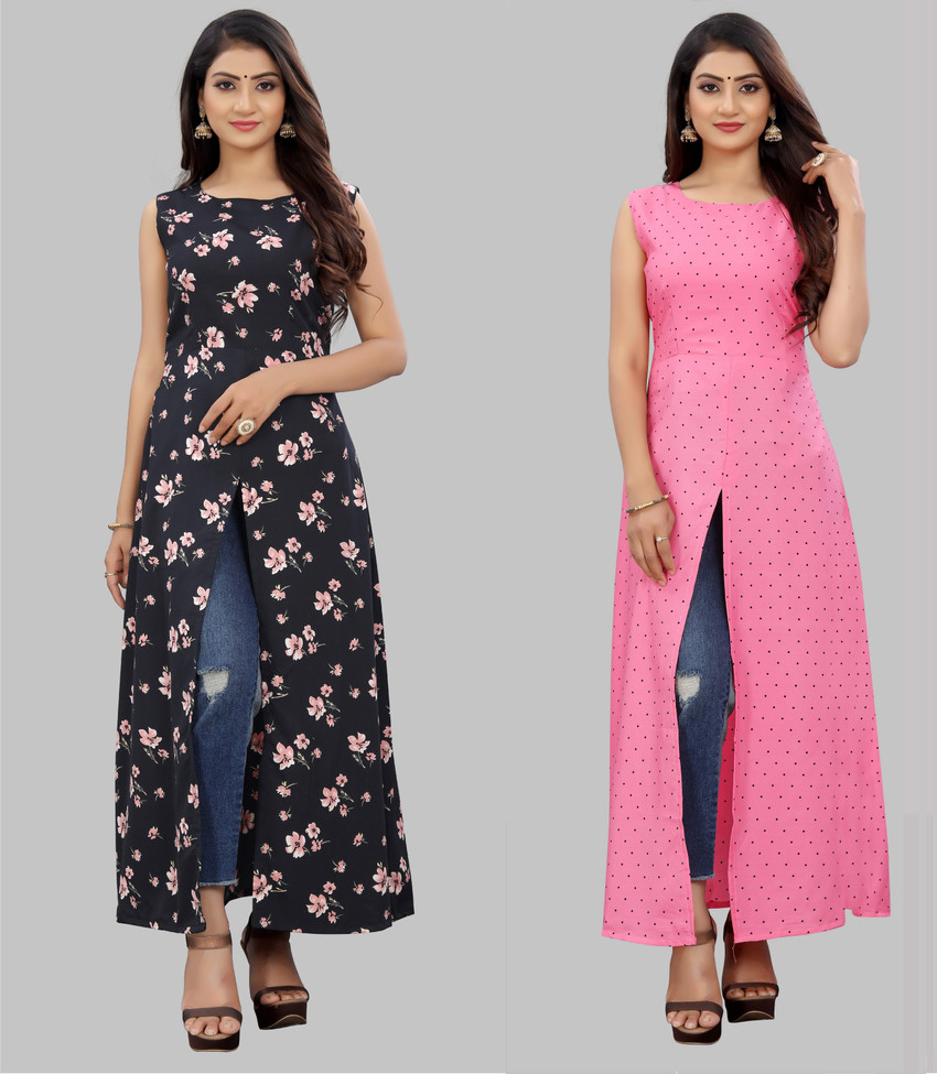 Modli 20 Fashion Women Printed Polka Print Frontslit Kurta Buy Modli 20 Fashion Women Printed Polka Print Frontslit Kurta Online at Best Prices in India Flipkart