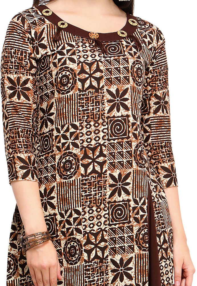 SHOPPING QUEEN Women Printed A line Kurta