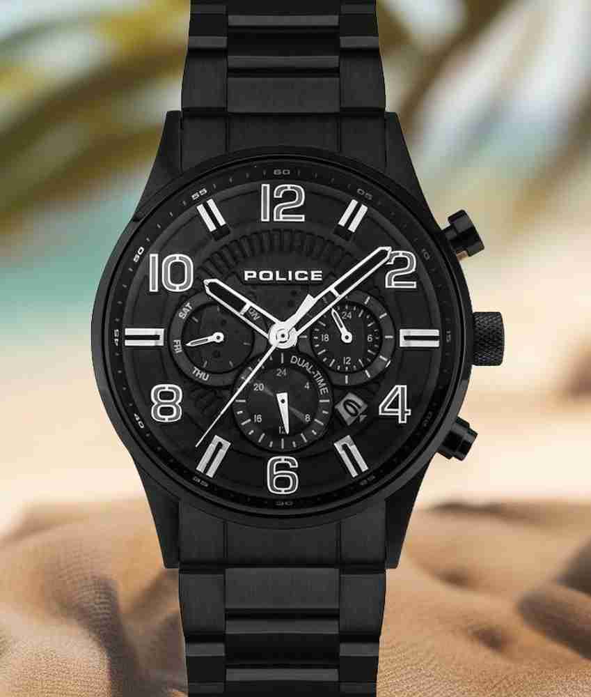 Police black hotsell metal watches