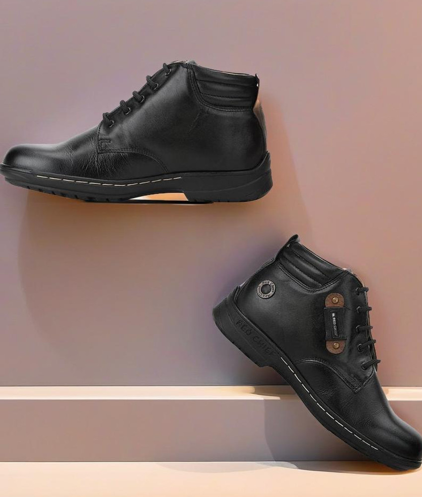 Red chief black long shoes hot sale