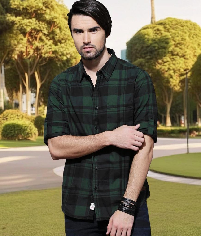 Black and hot sale green shirt