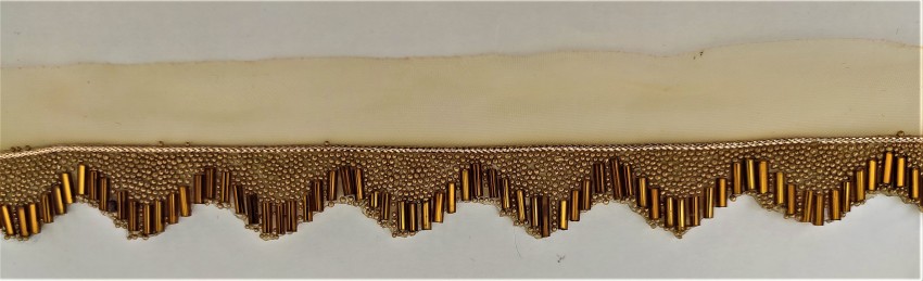 PYONAA Golden Latkan Hanging Tassel Lace 4.5 mtr for Dresses